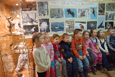 Ребятишки из детского сада слушают и отвечают на вопросы о птицах.